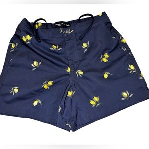 Men’s- Abercrombie & Fitch- Lemon Resort Shorts- Sz S- EUC